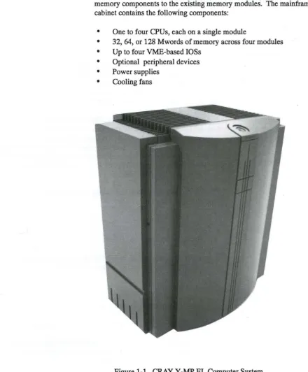 Figure 1-1. CRAY Y-MP EL Computer System 