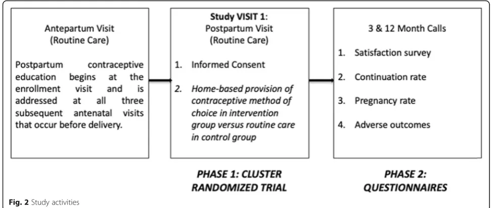 Fig. 2 Study activities