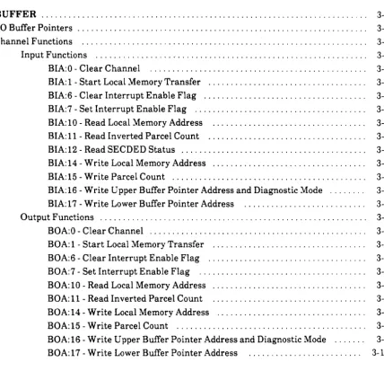 Figure FIGURES 3-1. I/O Buffer Memory Cycles 3-2 