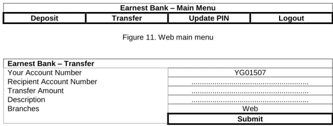 Figure 11. Web main menu 