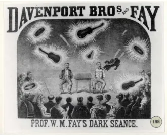 Figure 2: The Davenport Brothers were American illusionists who rose to popularity in the 1850s