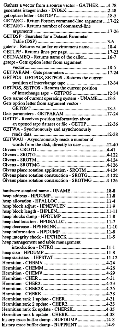 Table (DSP) ........................................................... 3·6 GETLPP· getenv - Returns value for environment name .............