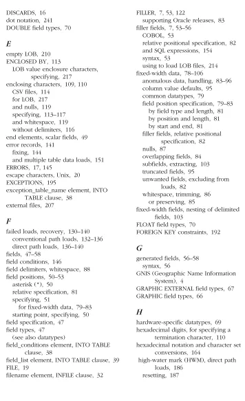 TABLE clause, 38