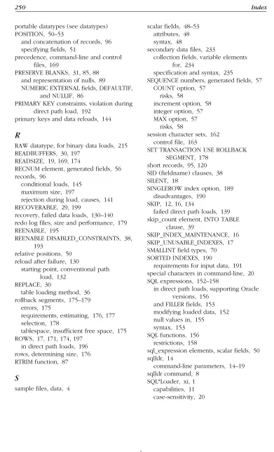 table loading method, 36