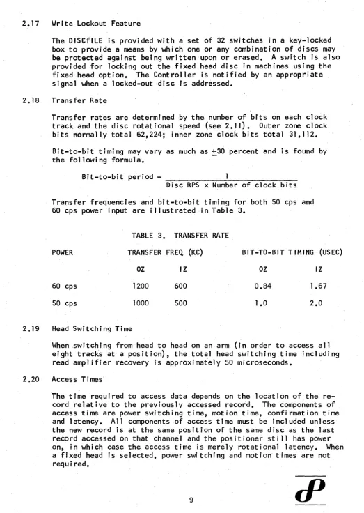 TABLE 3. TRANSFER RATE 