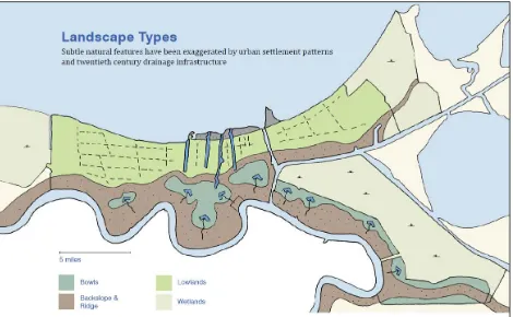 Figure 1: New Orleans Natural Geography (Source: New Orleans Urban Water Plan, 2013a) 