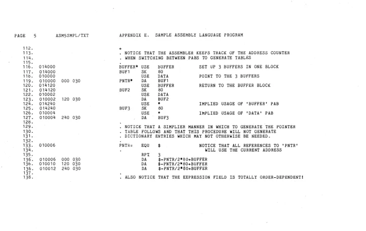 TABLE FOLLOWS DICTIONARY AND THAT THIS PROCEDURE WILL NOT GENERATE ENTRIES WHICH MAY NOT OTHERWISE BE NEEDED
