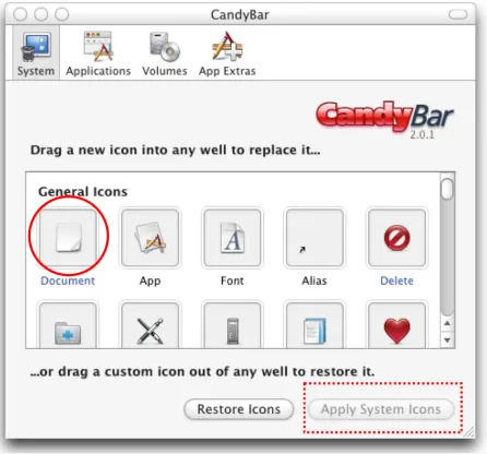 Figure 13 - CandyBar main window 