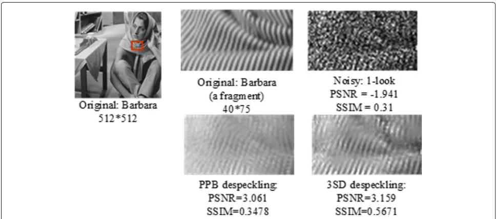 Fig. 5 Image denoising comparing the proposed 3SD method with the K-SVD method