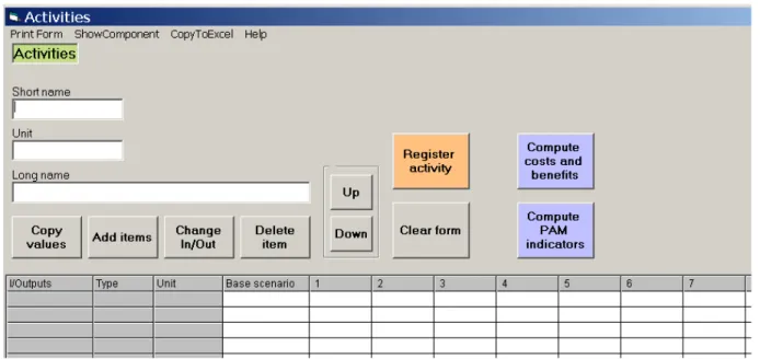 Table to insert data  Scenarios 