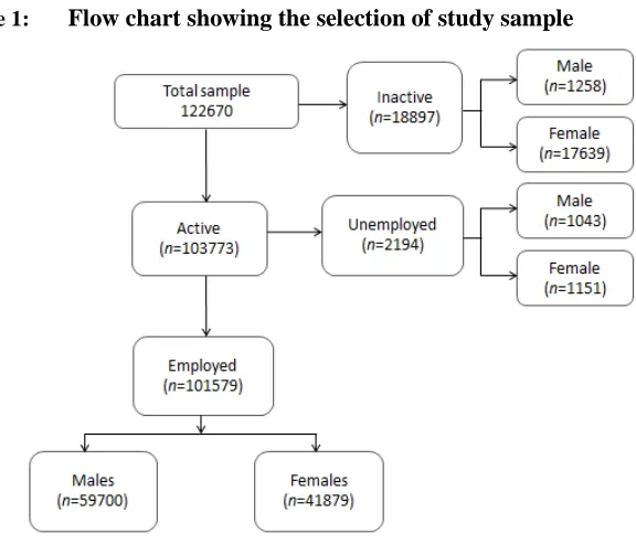 Figure 1: Flow chart showing the selection of study sample  