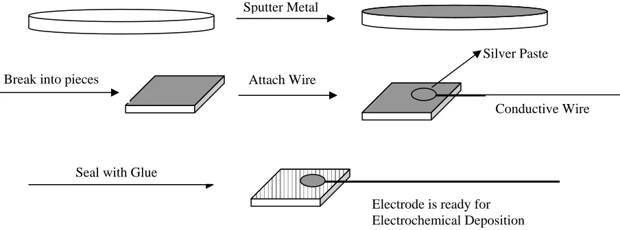 Figure 2.1 Schematic diagram of making the electrode 
