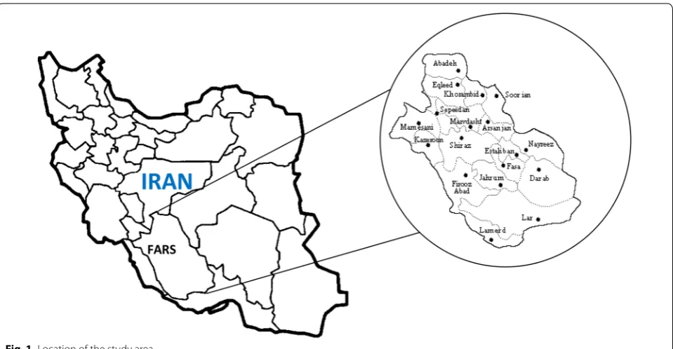 Fig. 1 Location of the study area
