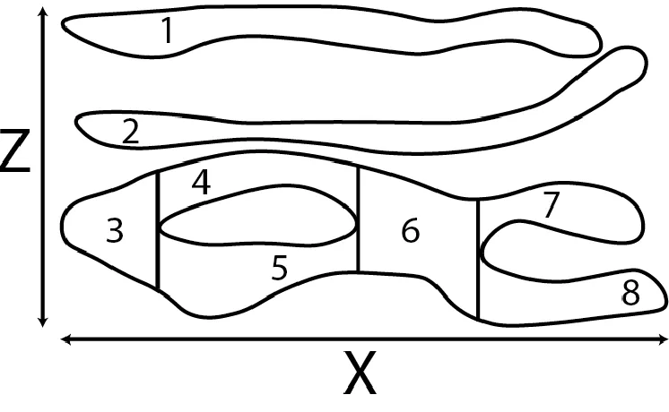 Figure 5 - Segmentation of Sound Scattering Layers (SSLs) features into 