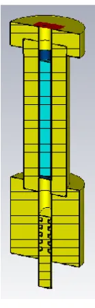 Figure 2.8.2 CAD drawing of the HiPER spectrometer sample holder. 