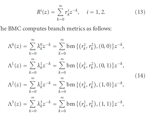 Figure 4: A proposed Viterbi decoder architecture for an (n,1,mI) interleaved convolutional code.