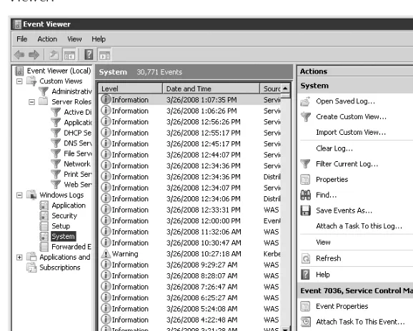 FIGURE 2-4Snap-ins perform speciﬁc administrative functions and replace standalone tools such as Event