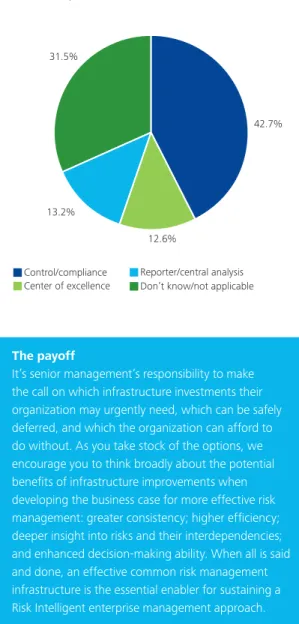 Figure 14. Deloitte executive poll results: Risk operating model