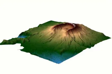 Figure 2: Mount Saint Helens Digital Elevation Model   