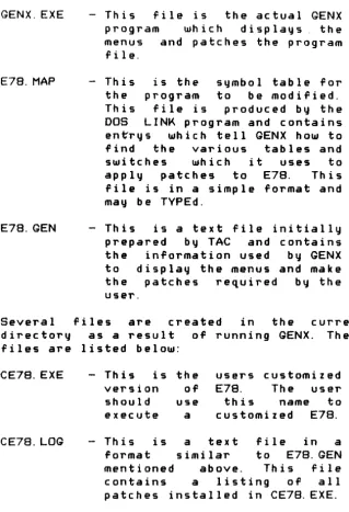 tables uses E78. This 