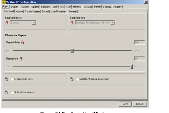Figure 24 Configuration Window