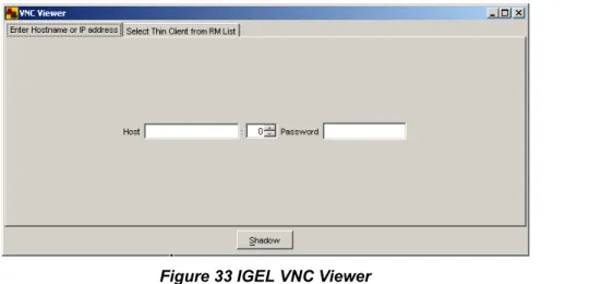 Figure 33 IGEL VNC Viewer