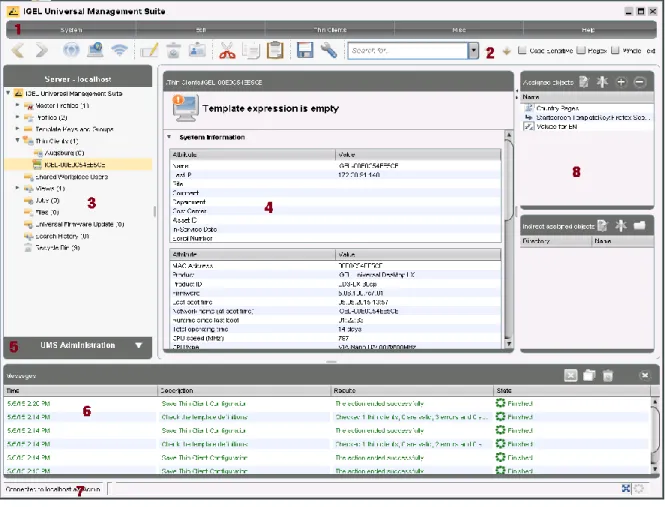 Figure 8: The UMS console window 