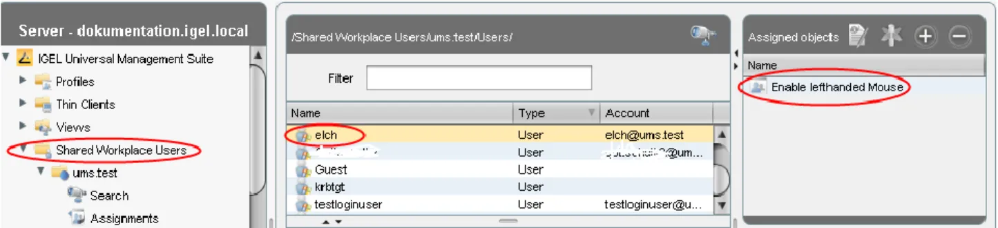 Figure 34: Assign user profile 