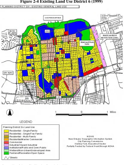 Figure 2-4 Existing Land Use District 6 (1999) 