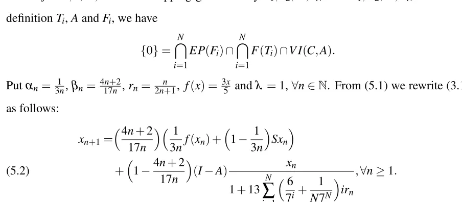 Table 1 shows that values of sequences {xn} and {un}, where x1 = −5 and x1 = 5 and n =