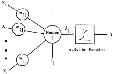 Figure 12. Typical picture of a model neuron that exists in every neural network. 