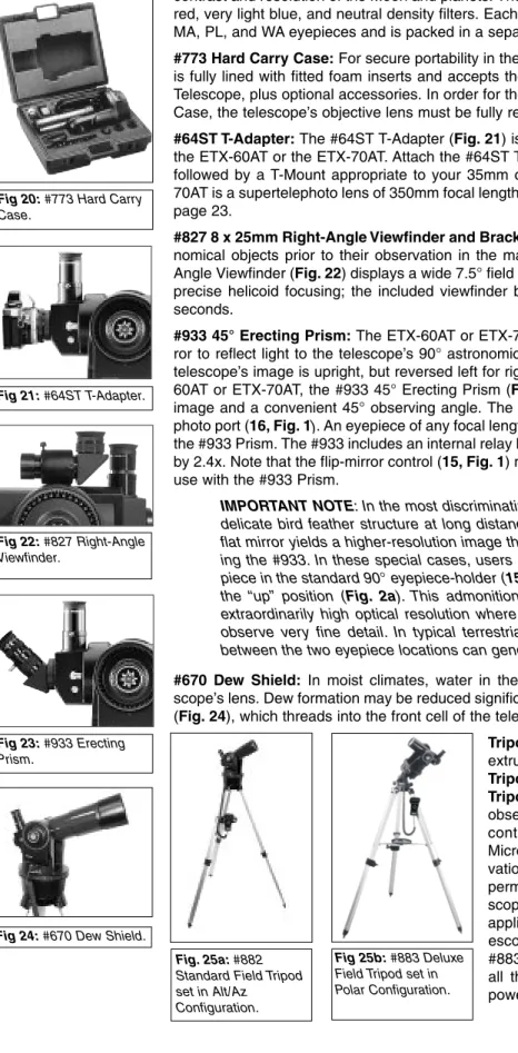 Fig. 25a: #882 Standard Field Tripod set in Alt/Az Configuration.