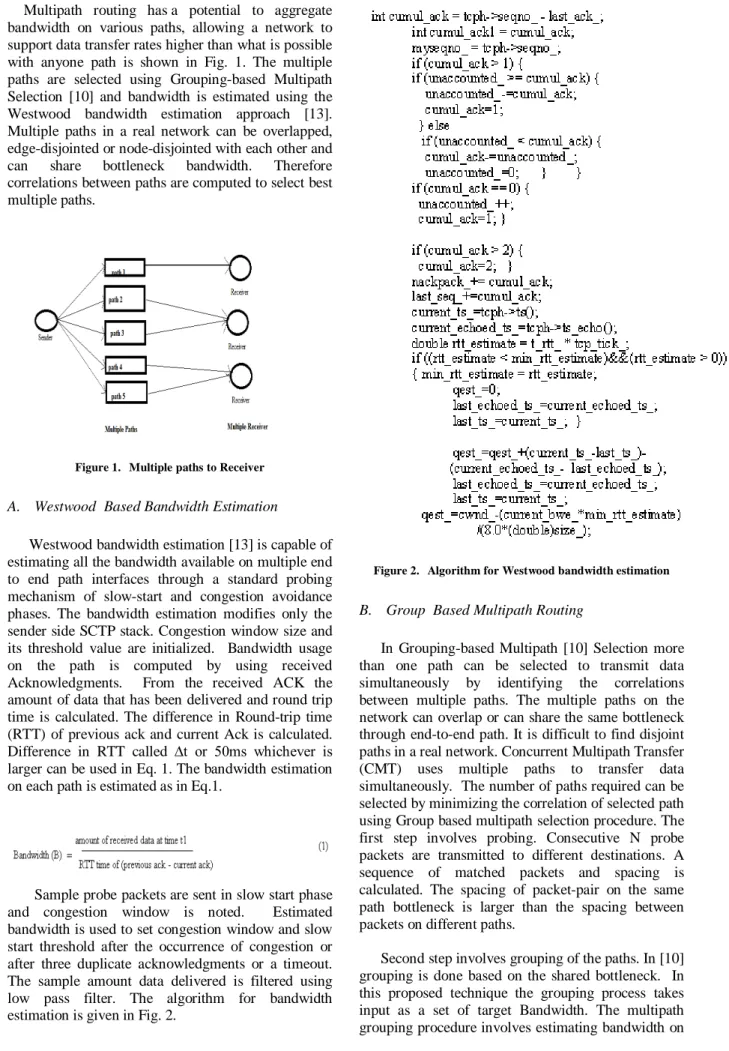 Figure 1.   Multiple paths to Receiver 