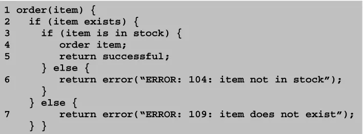 Figure 2.2: Psuedocode for an ordering service 