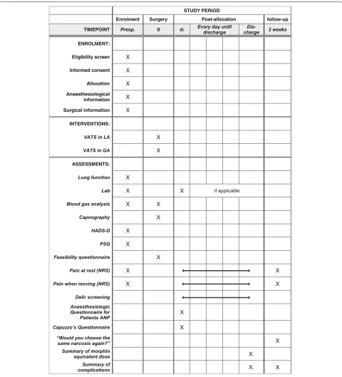 Fig. 2 SPIRIT-conforming timeline of study procedures and outcome assessment