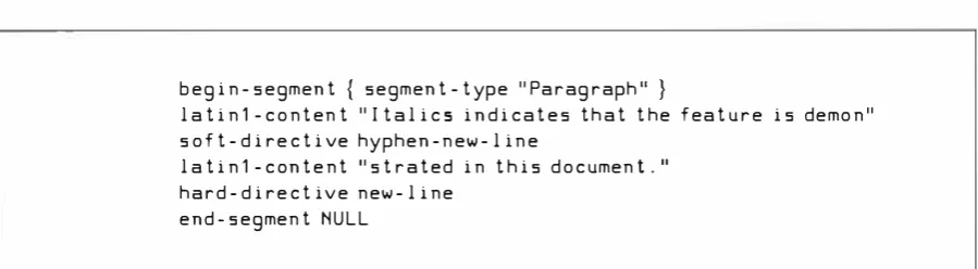 Figure 4 Actual Paragraph Example 