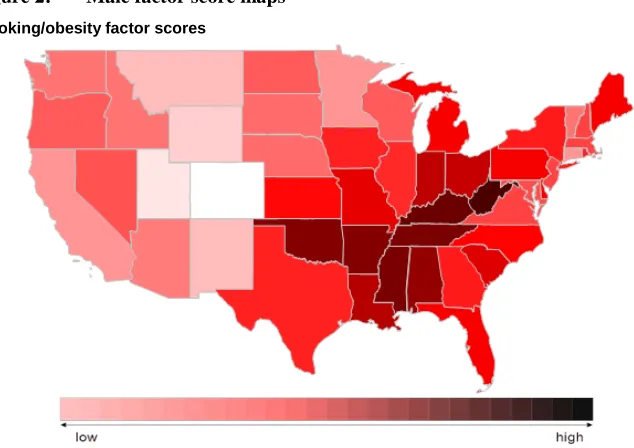 Figure 2: Male factor score maps 
