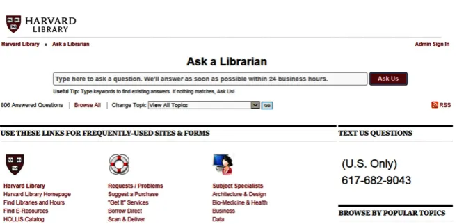 Figure 4. Search Interface of HOLLIS.  