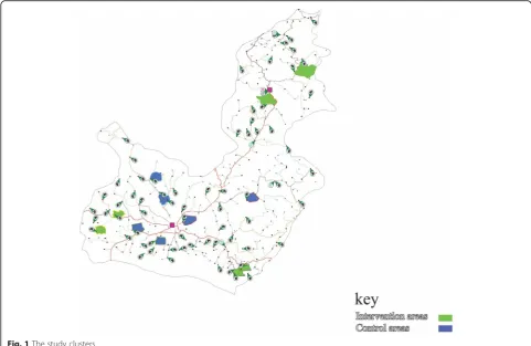 Fig. 1 The study clusters