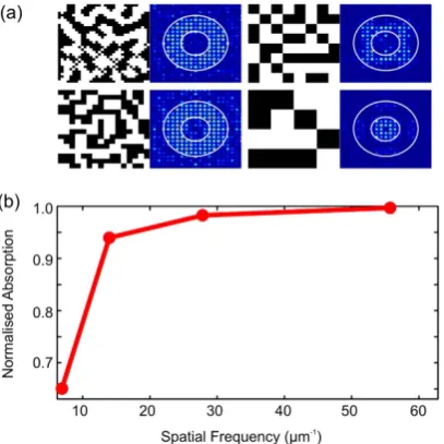 Figure 3. long. (spatial frequencies above 20 structure has resolution of 225 nm and bottom-right structure has resolution of 450 nm