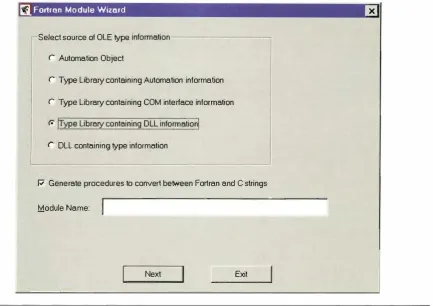 Figure 2 �ortran Mod ule Wizard Dialog Box 