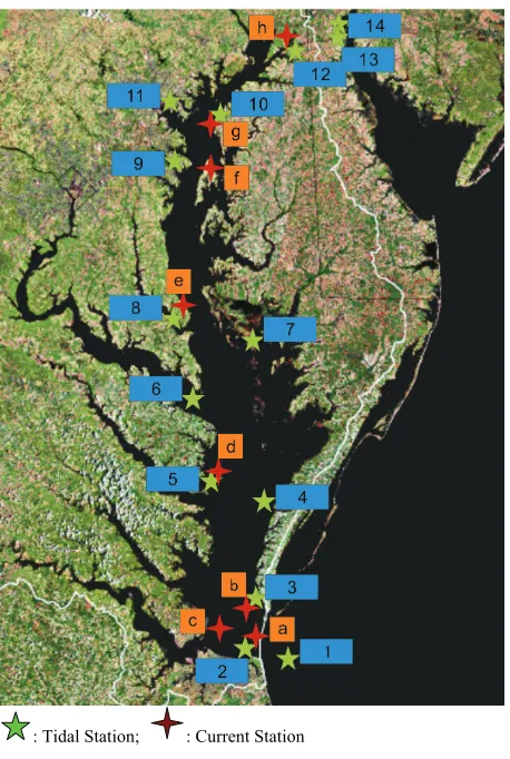 Figure 1. Chesapeake bay map. 
