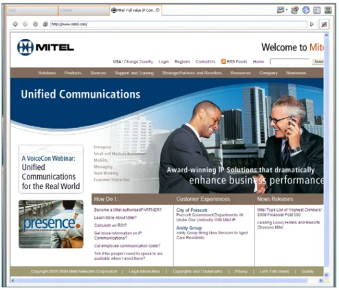 Figure 24: Synchronized Web Browser Tab 