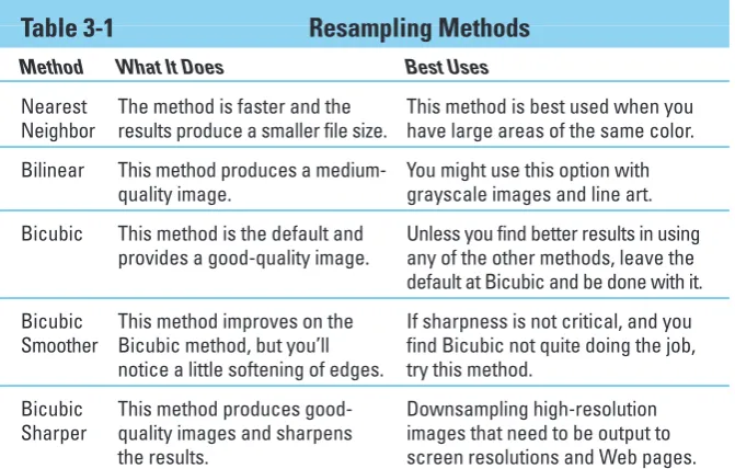 Figure 3-3: Downsampling images most oftenproduces satisfactory results.