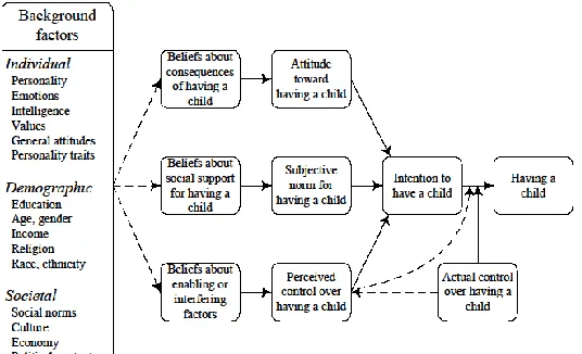 Figure 1: The theory of planned behavior applied to fertility decisions 