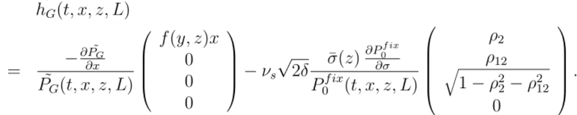 Table 4: Parameters used in the two-factor stochastic volatility model (1).