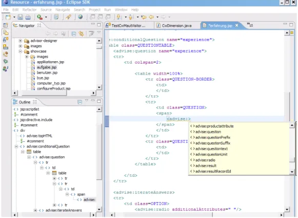 Figure 11: Integration into Standard Web Development Environment. 