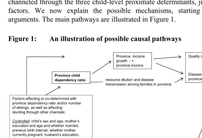Figure 1: An illustration of possible causal pathways 