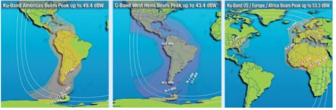 Figure 3.    The Cisco IRIS Hosted Payload: Global Cross-Beam, Cross-Band Communications (Source: Intelsat General, 2009) 