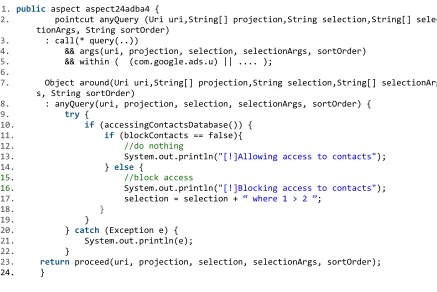 Figure 3-3 Contact Blocking Aspect 